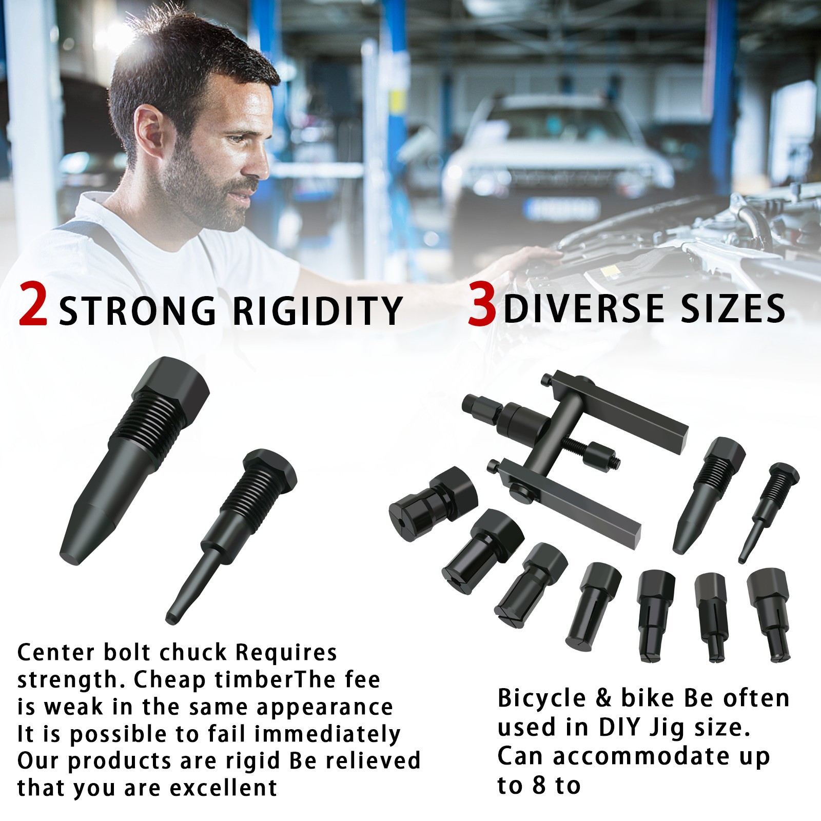 Motorcycle Bearing Puller Kit 8-25MM Motorcycle Inner Bearing Disassembly Tools