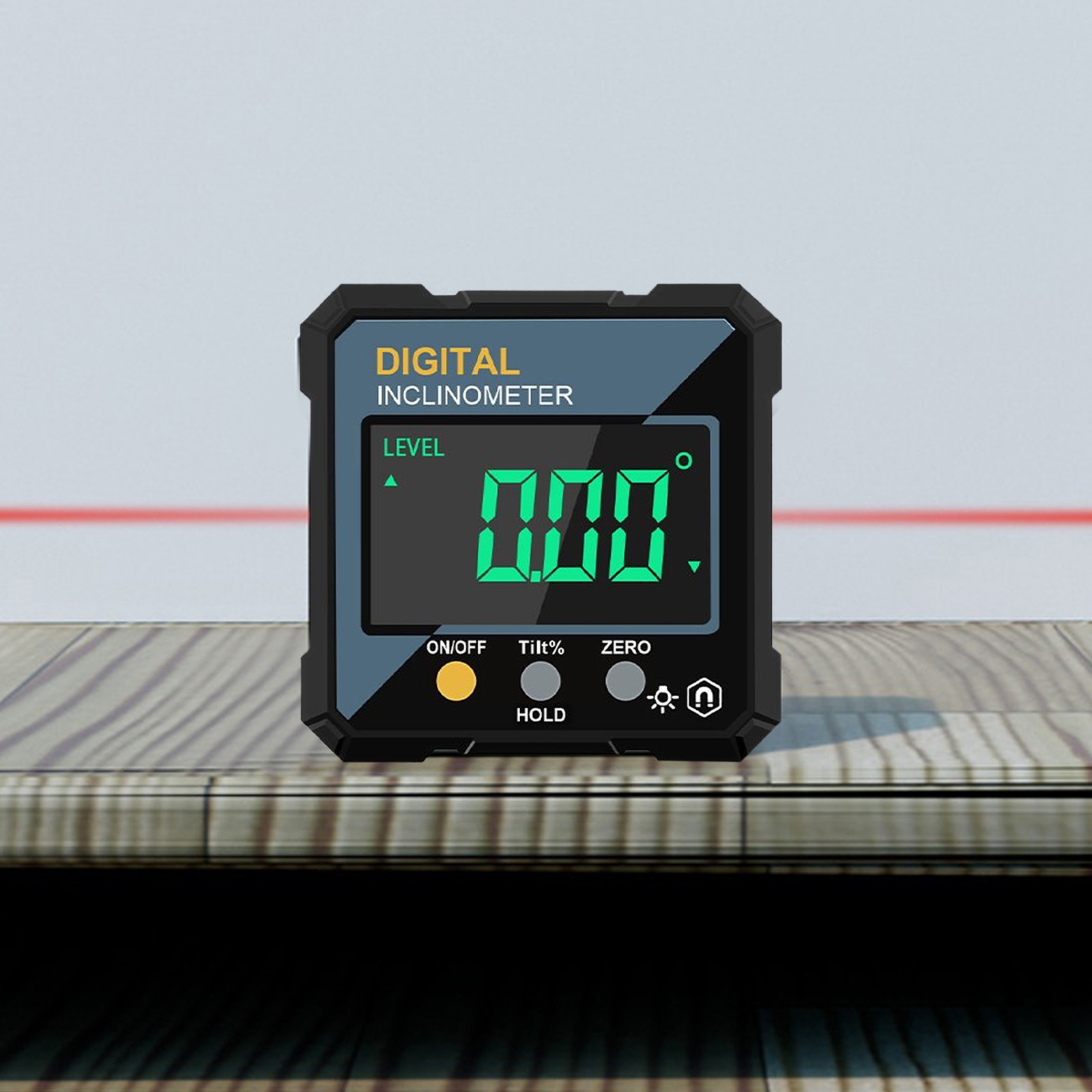 Digital Angle Gauge Magnetic Digital Angle Measuring Tool LED