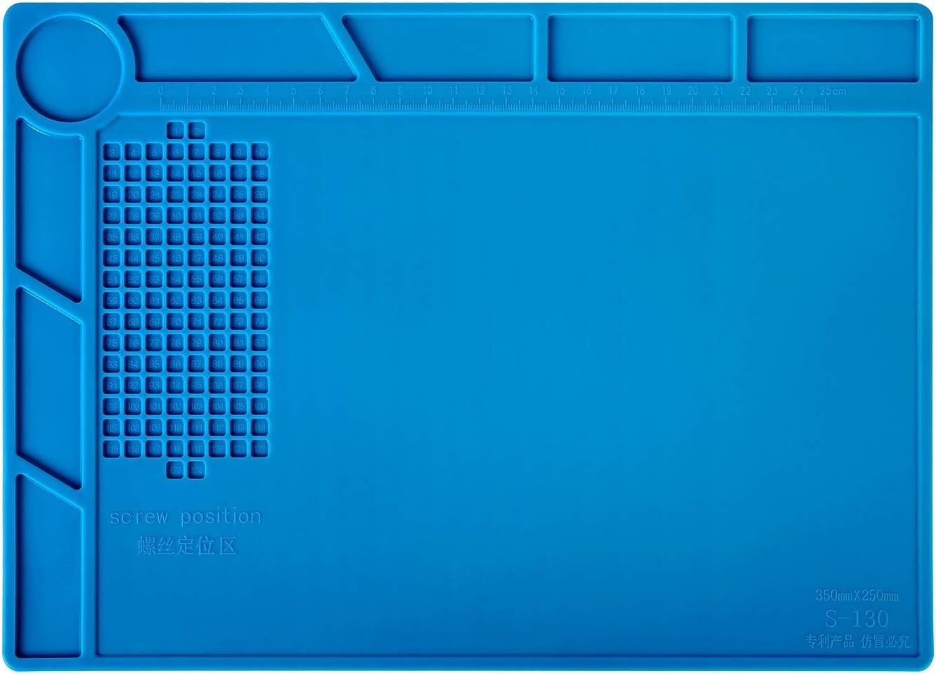Kaisi S-130 Insulation Silicone Soldering Mat Repair Mat, Heat Resistant Silicon