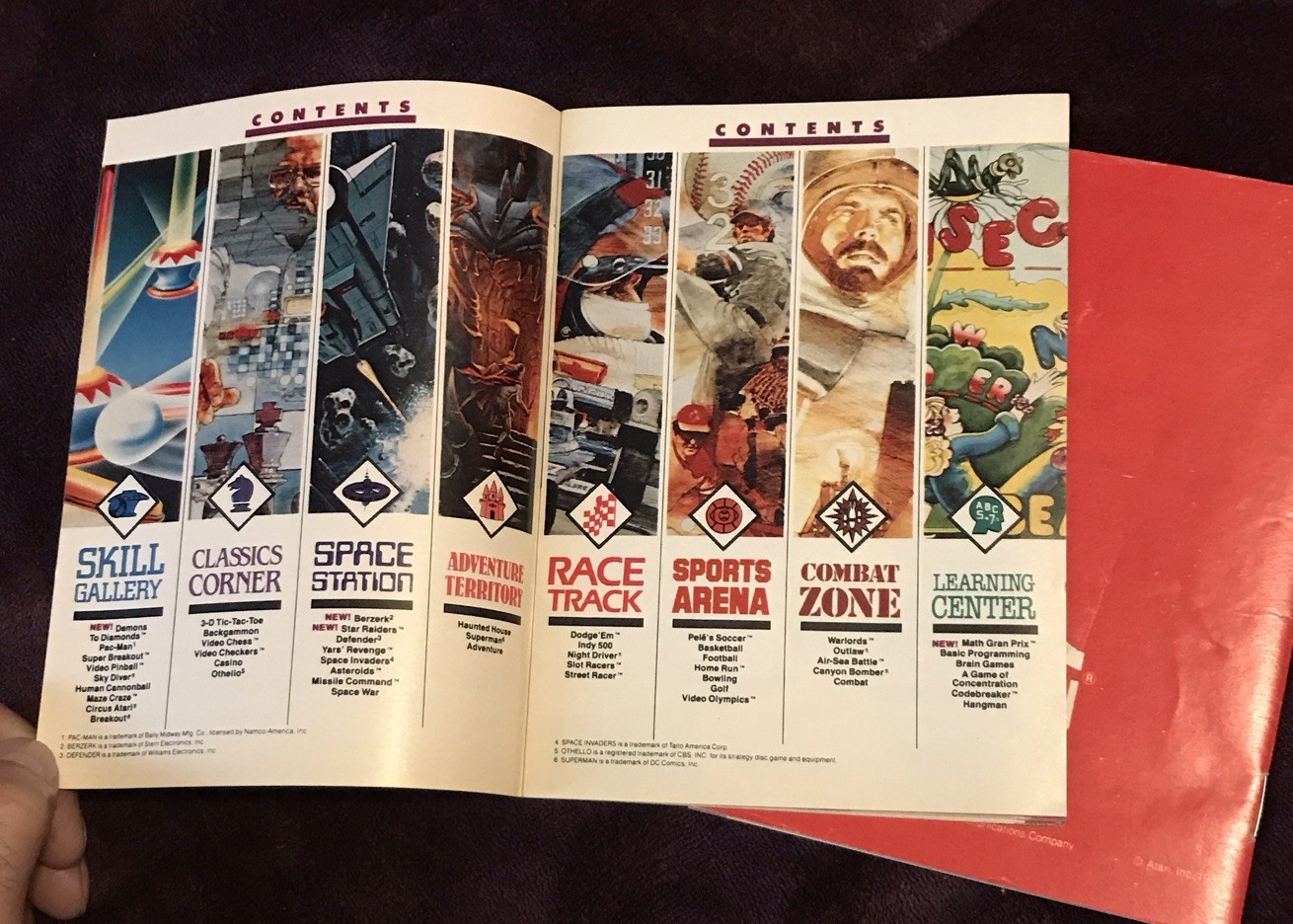 Atari Catalog 45 & 49 Game Program Cartridges 1981/1982