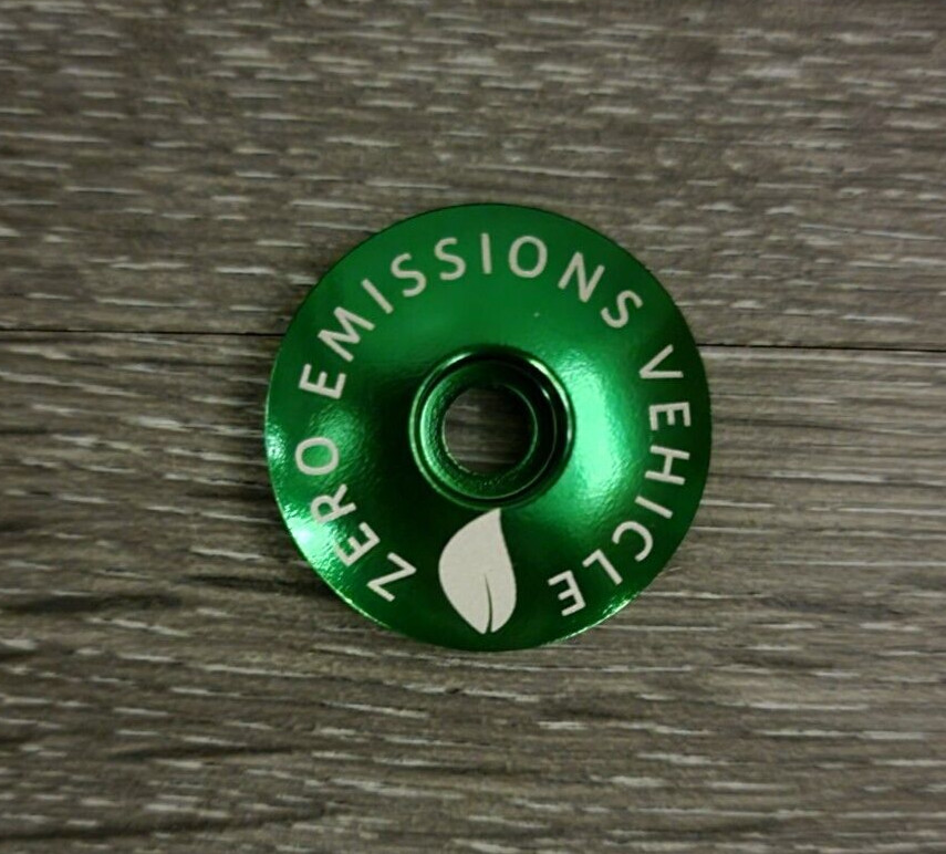 Zero Emissions Vehicle Bicycle Bike Headset Stem Top Cap 1 1/8" Green
