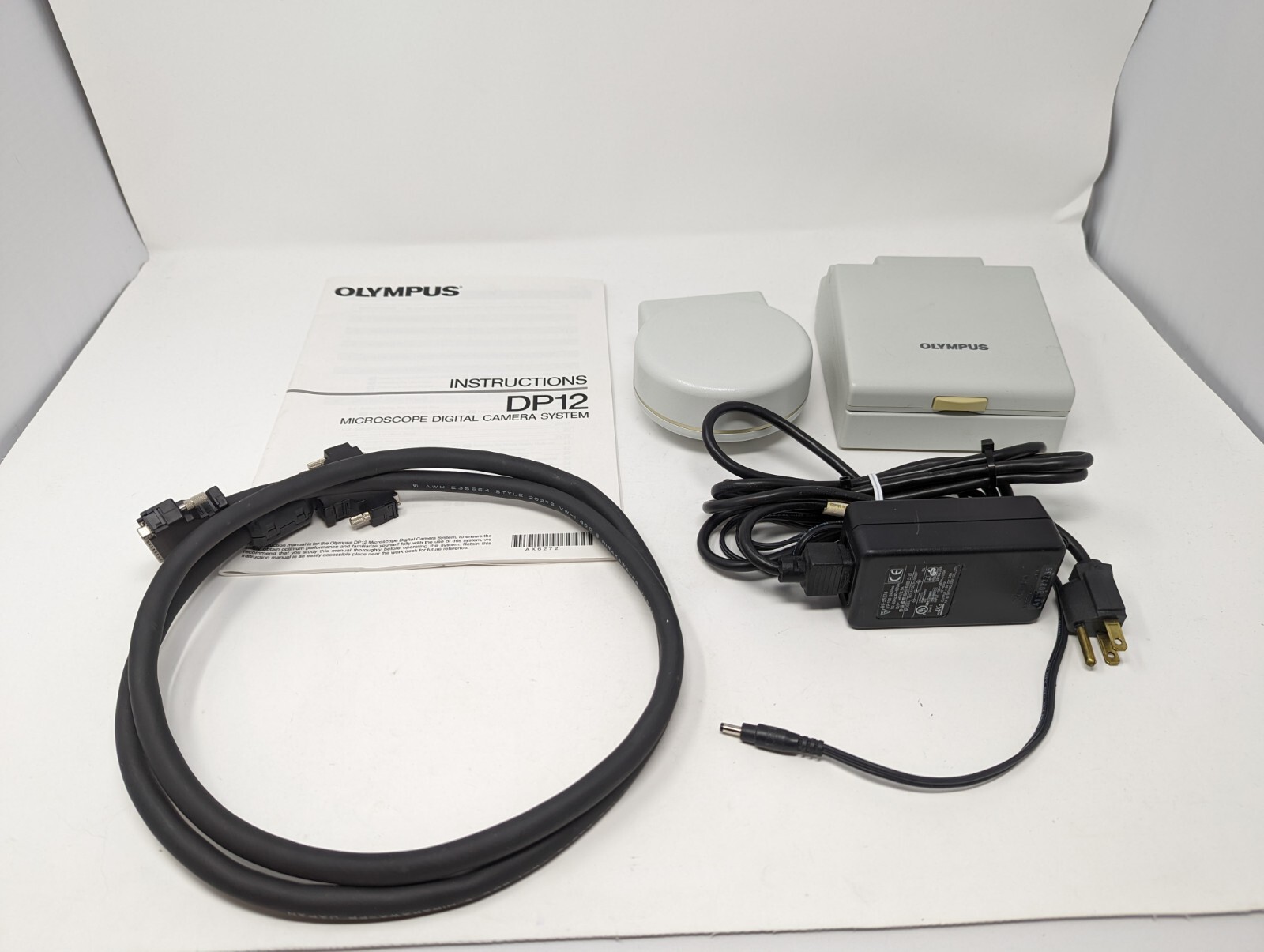 Olympus DP12 Microscope CCD Camera Head 3.34 MP Controller and Cable DP-12