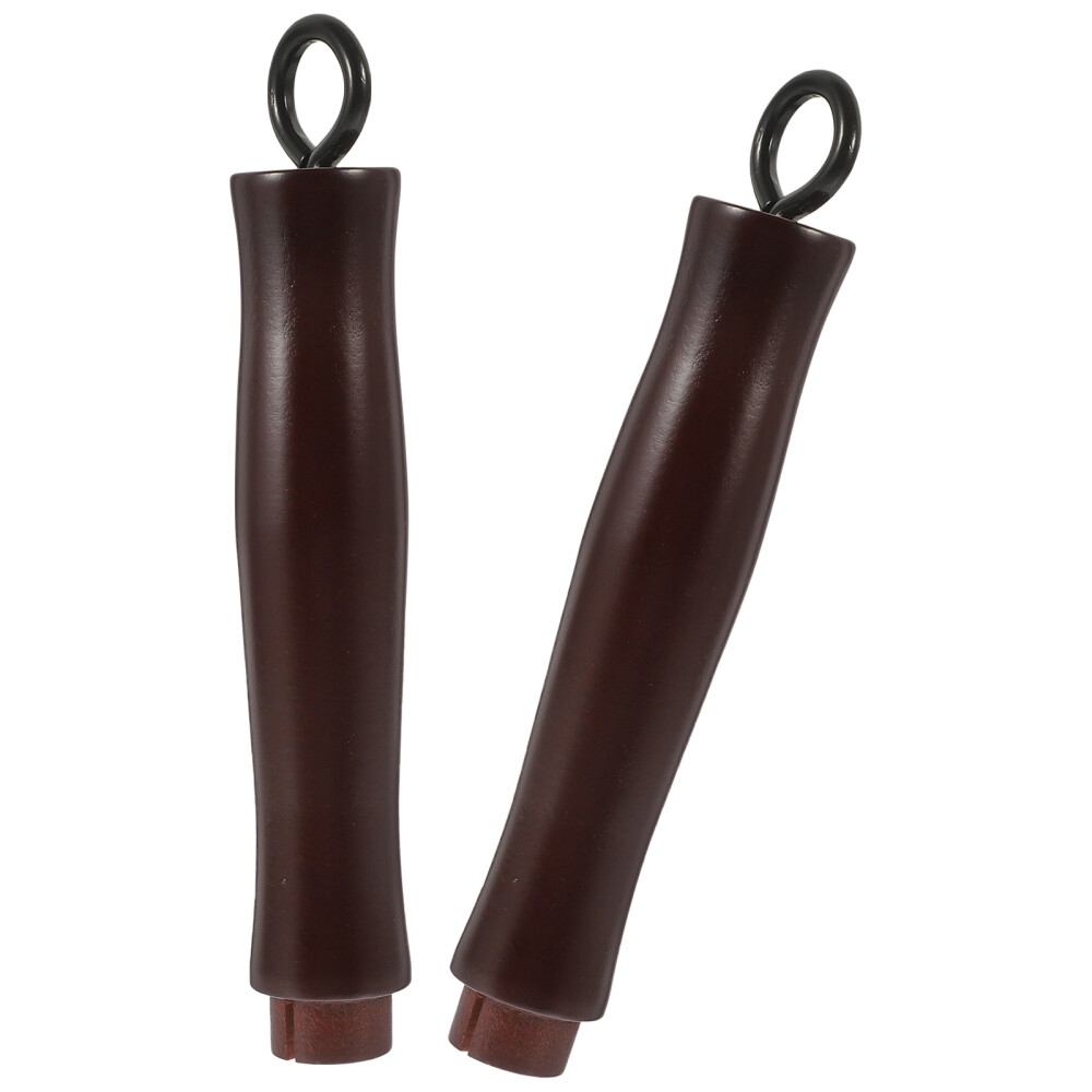 2 Pcs Removable Handle Detachable Cookware Replacement Wooden Pot Handled for