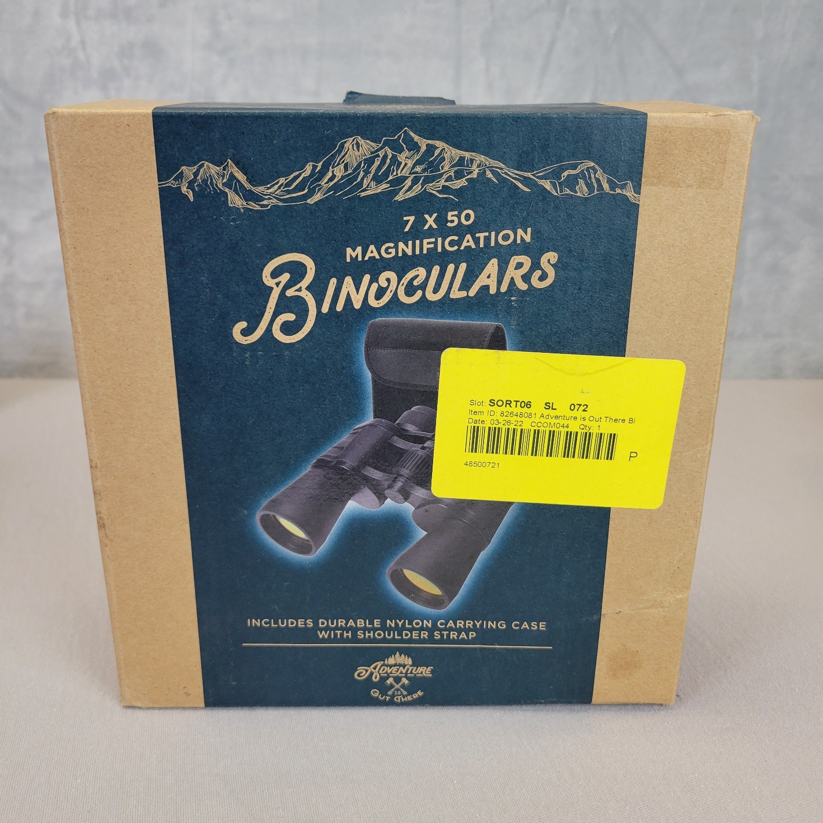 Adventure Is Out There 7 X 50 Magnification Binoculars Black With Carrying Case