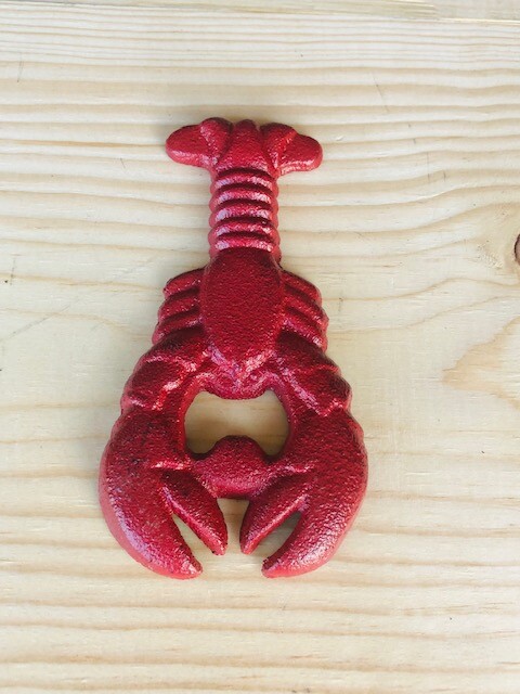 6 Cast Iron Lobster Soda Bottle Openers Crawfish Nautical Beer Pop Hand Held