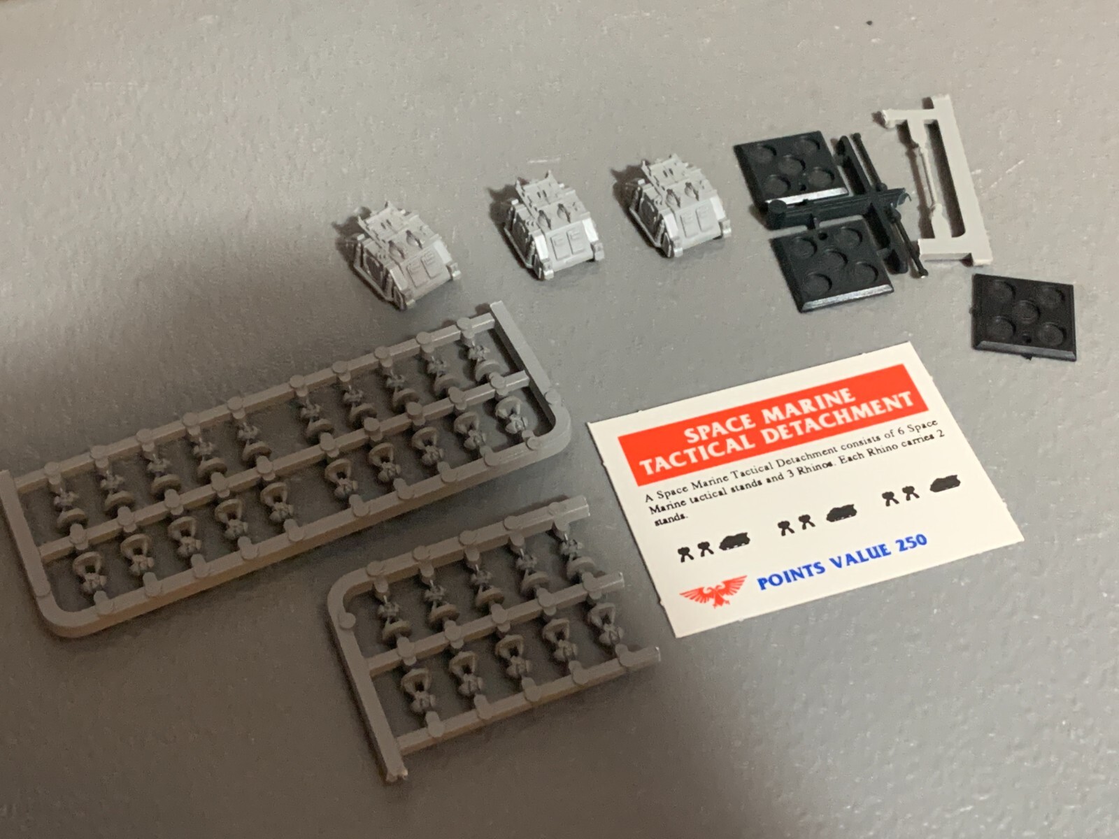A16283 EPIC WARHAMMER 40K SPACE MARINES TACTICAL DETACHMENT W CARD GW