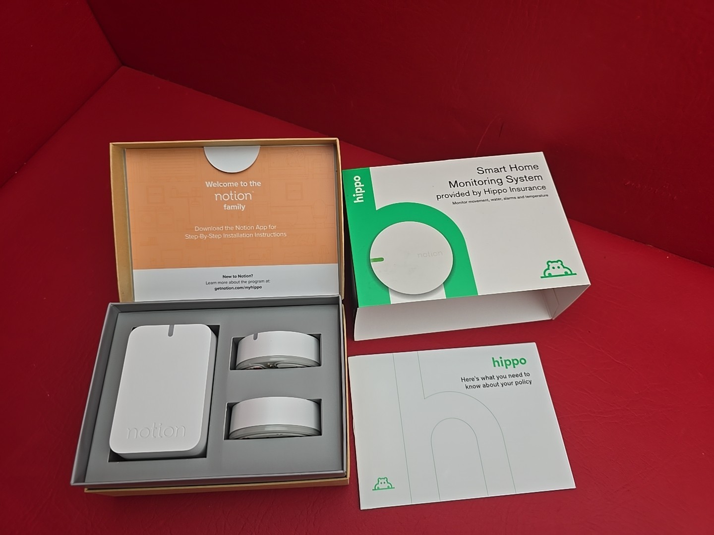 Notion Home Security Monitoring Starter Kit - 2 Sensors & 1 Bridge Gen 3