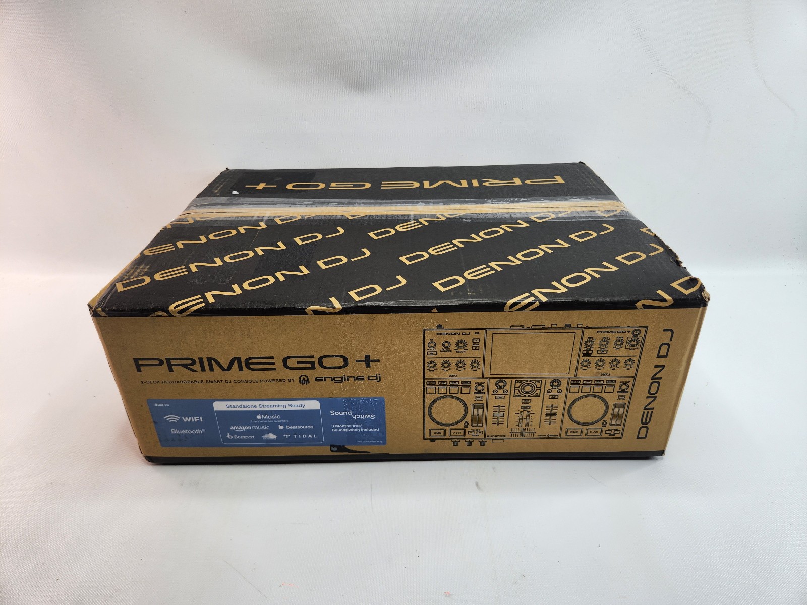 Denon Double Deck DJ PRIME GO+ Portable DJ Controller Mixer - Brand New