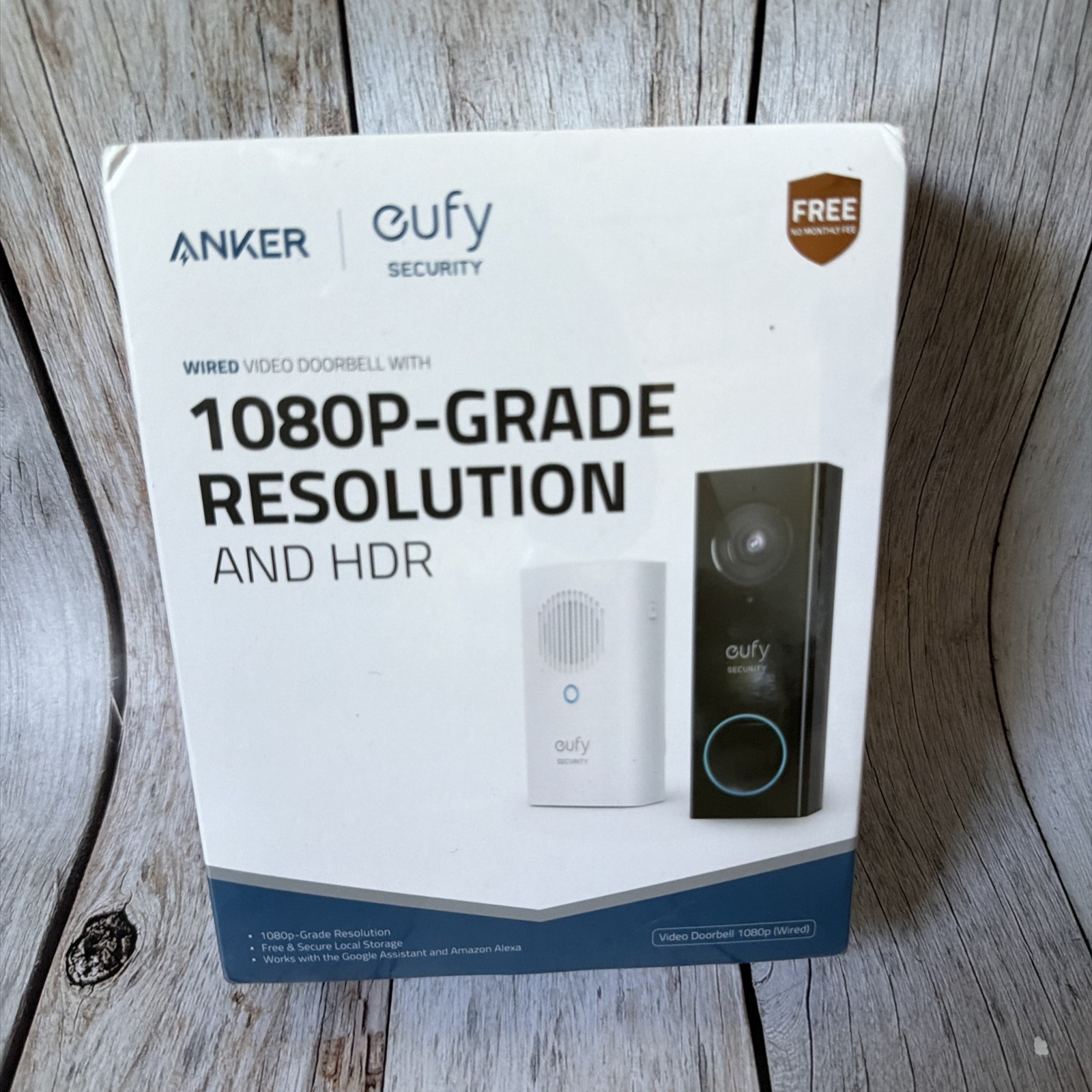 Anker eufy Security Battery Video Doorbell with 1080P-Grade Resolution | White