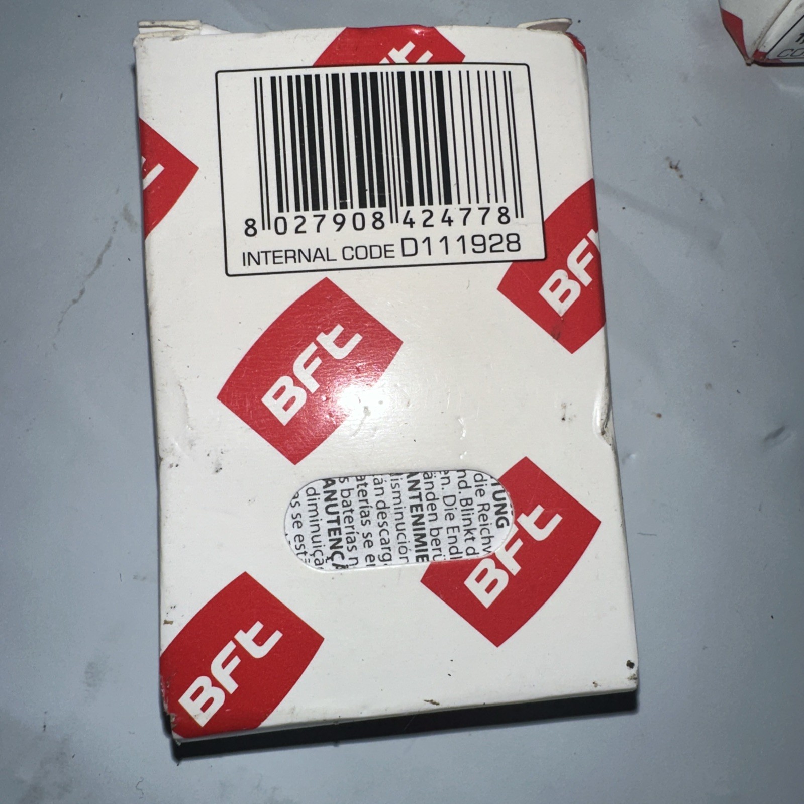 BFT MITTO B RCB 12V 433 Mhz D111904 Trasmitter bicanale codifica rollingcode NEW