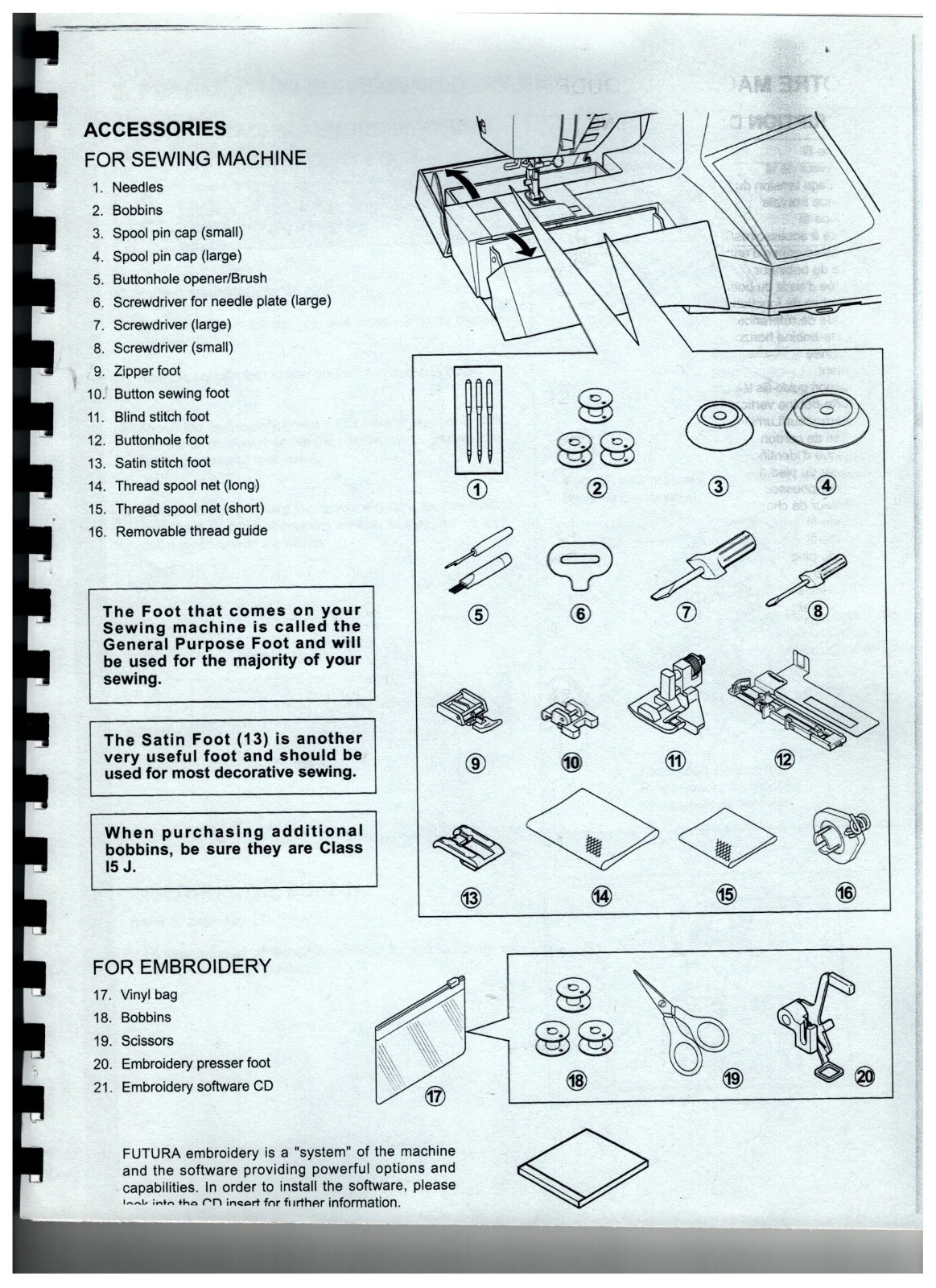 SINGER SEWING MACHINE MODEL CE-250 - EMBROIDERING UNIT