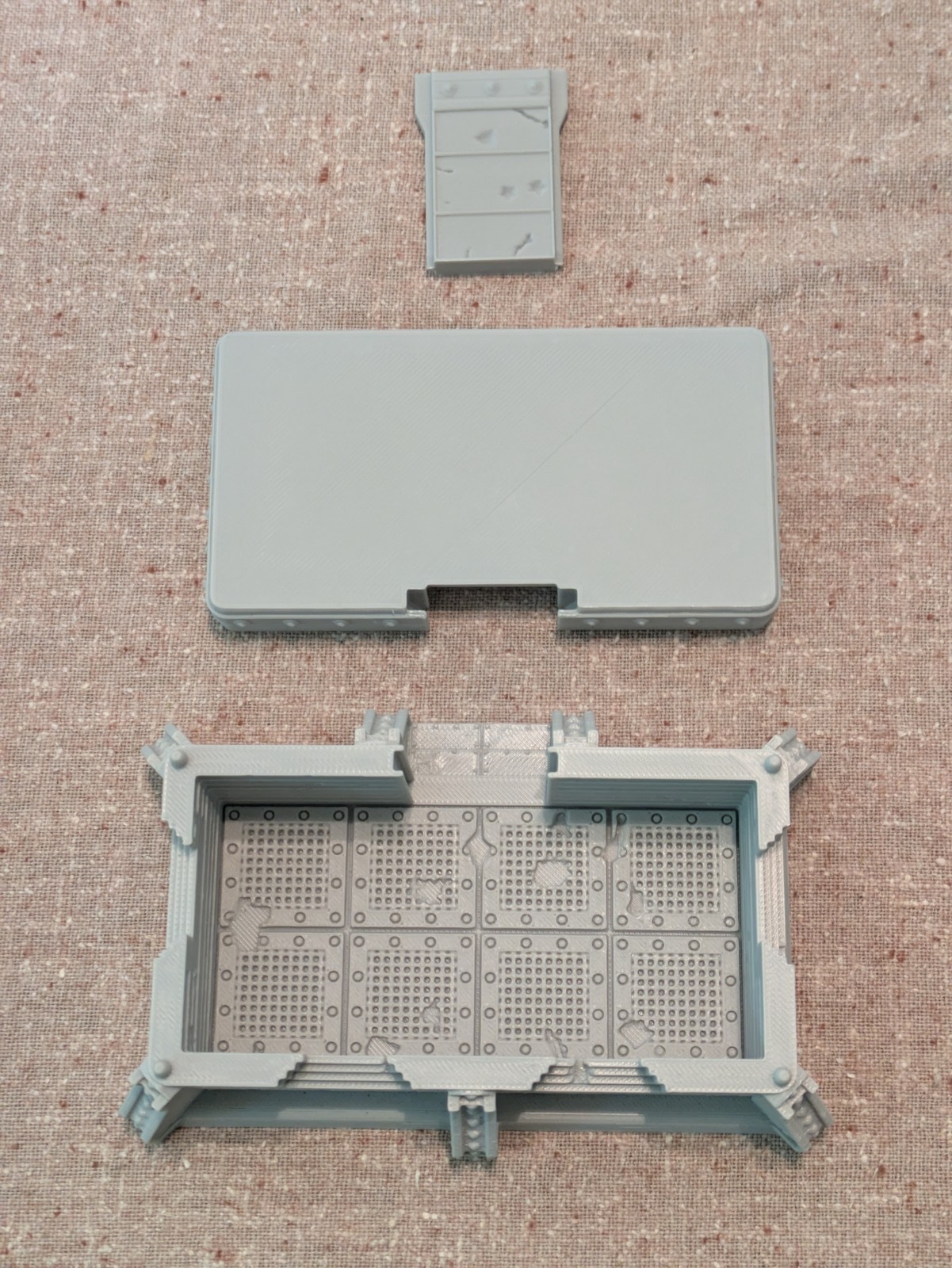 Grimdark Bunker 5x10 – 28mm Wargaming Terrain – Modular Trench System – Printed