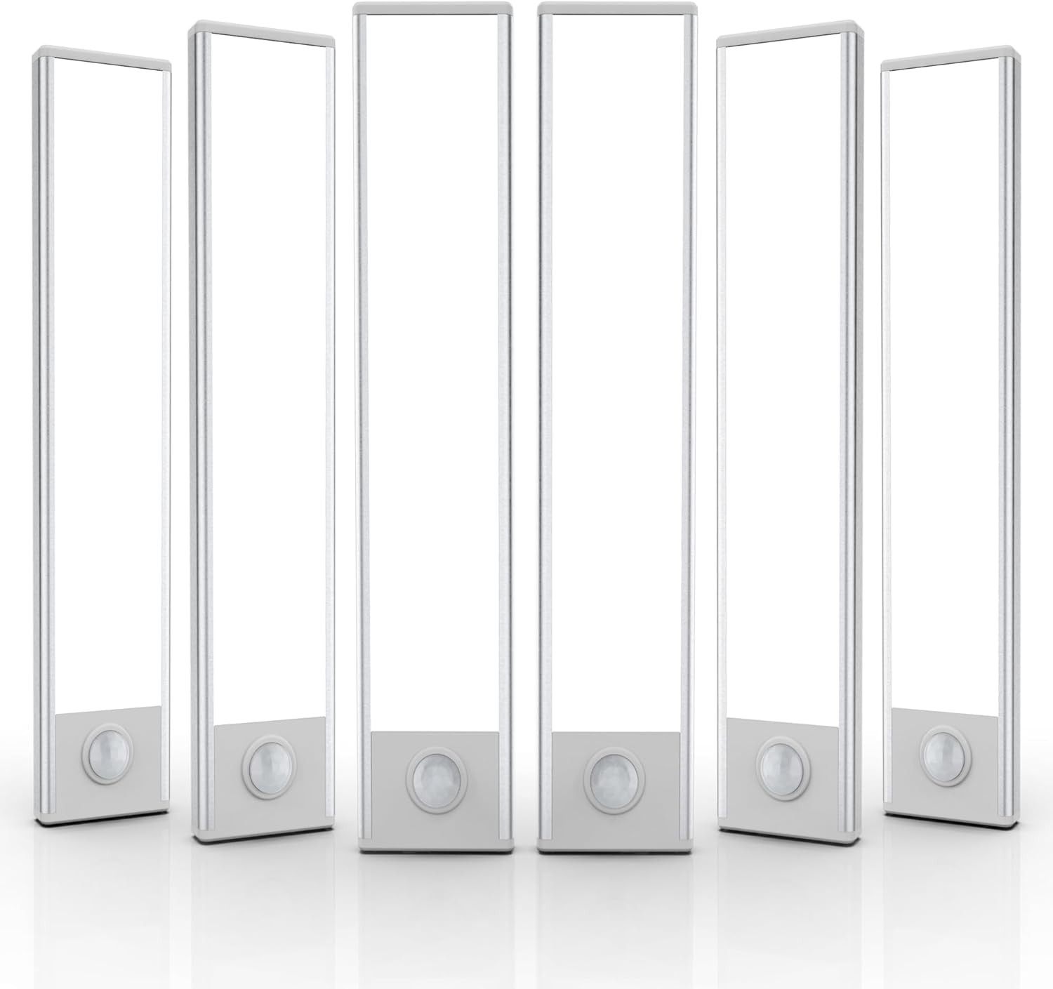 6 Pack under Cabinet Lighting Wireless, 32 LED Rechargeable Battery Motion Senso