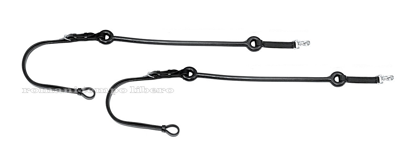 FIXED LEATHER TRAINING KERNELS WITH RUBBER TIE ELASTIC SIDE REINS