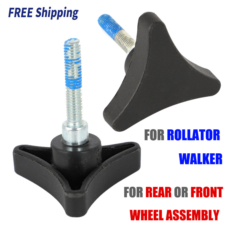 2Pack Knob For Rear Front Wheel Assembly Rollator Parts For Steel Rolling Walker