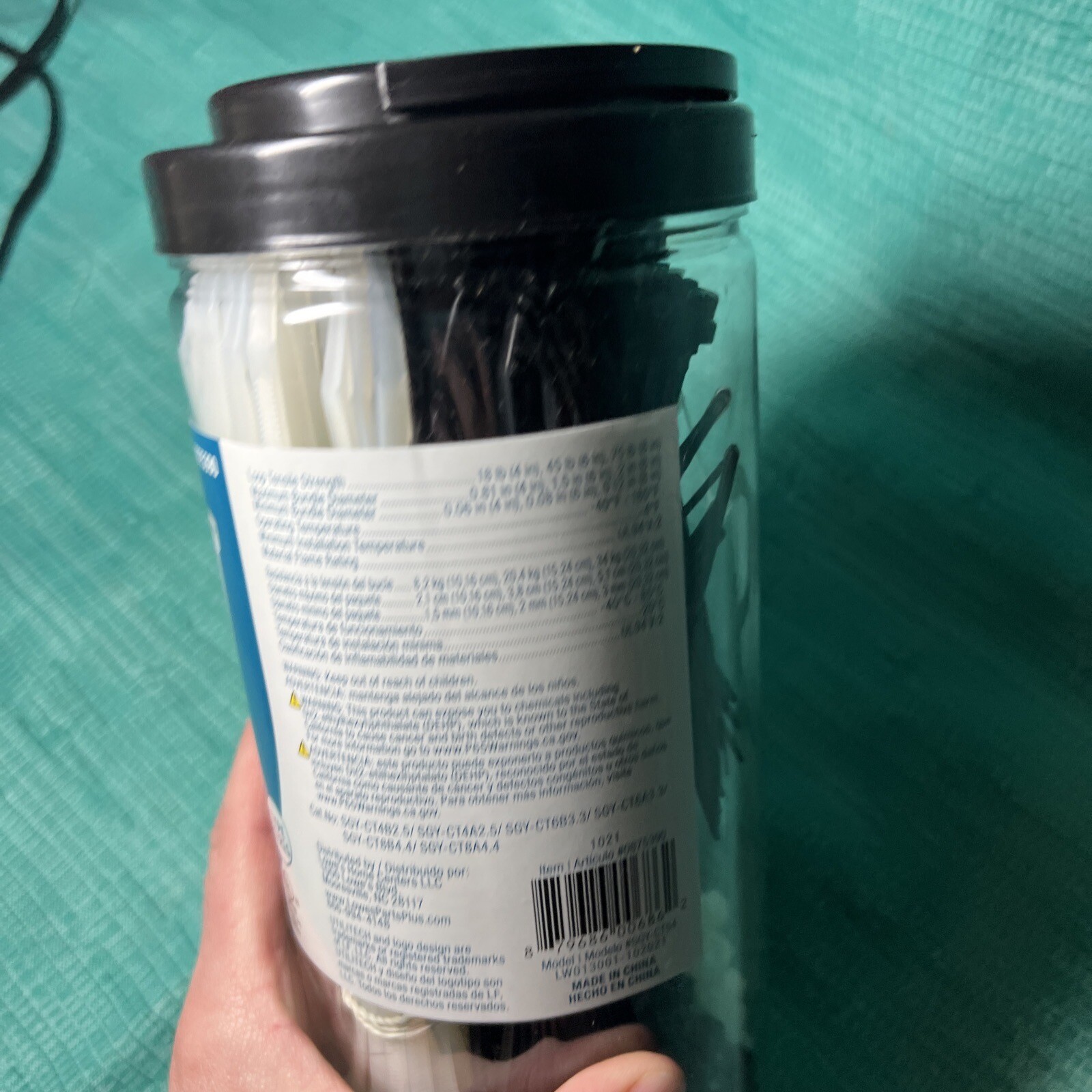 Utilitech Assorted Cable Zip Ties 500 count 4”6” 8” Indoor Outdour UV Protect V3