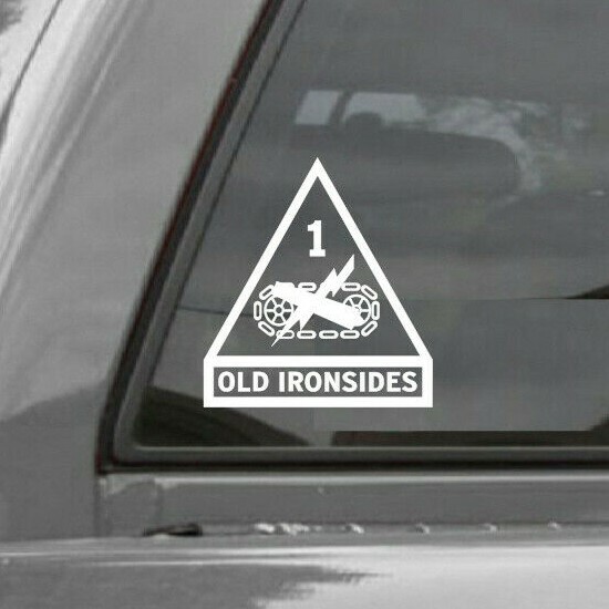1st ARMORED DIVISION OLD IRONSIDES Vinyl Decal Sticker