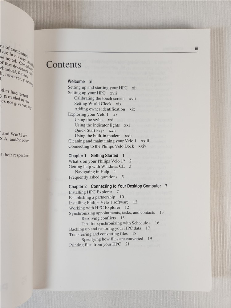 Philips Velo 1 User's Guide ~ Microsoft 1997 PB