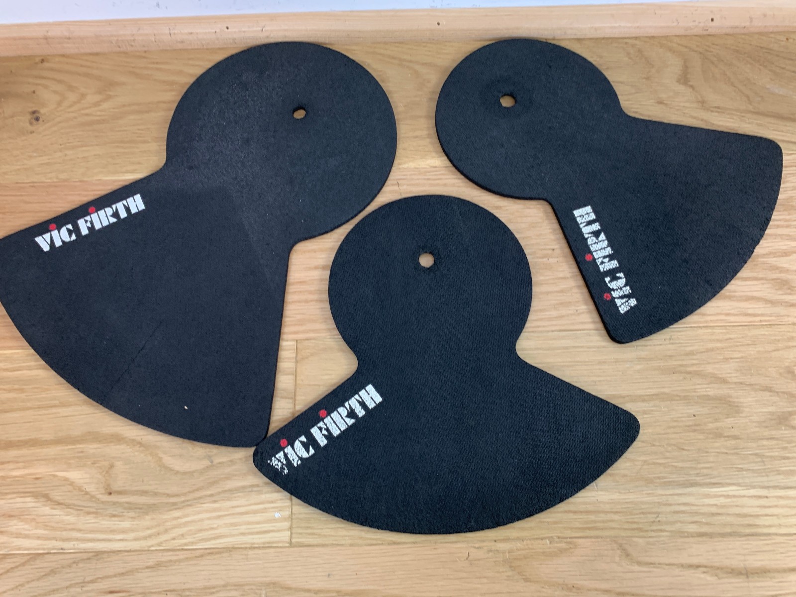 Lot of 3x VIC FIRTH Sound Off Cymbal Hi-Hat Crash Ride Practice Low Volume Mutes
