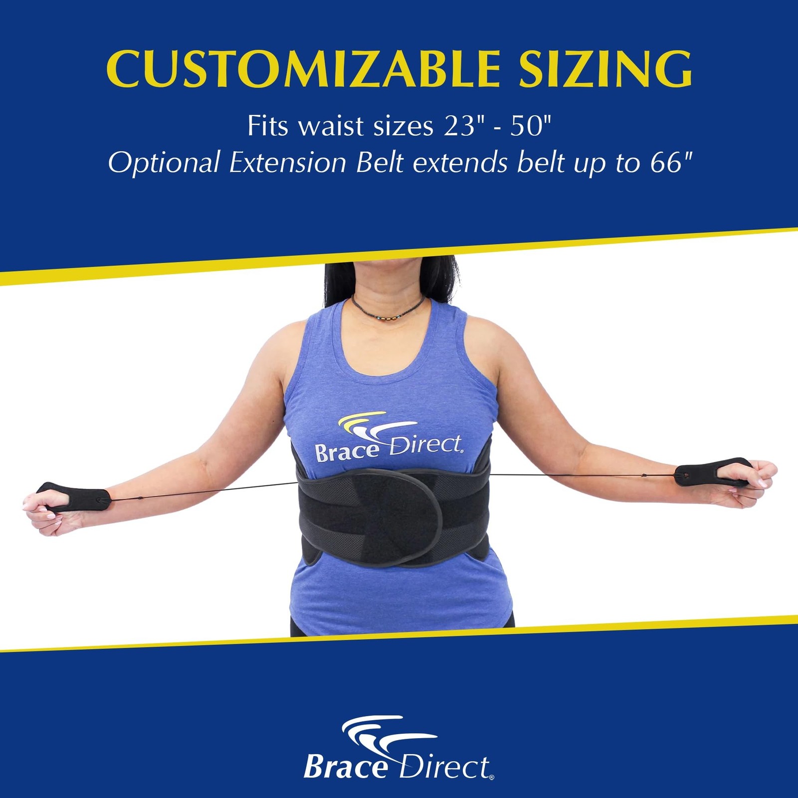 Plus Size VertebrAlign LSO Lumbar Back Brace – Relief for Herniated Discs,
