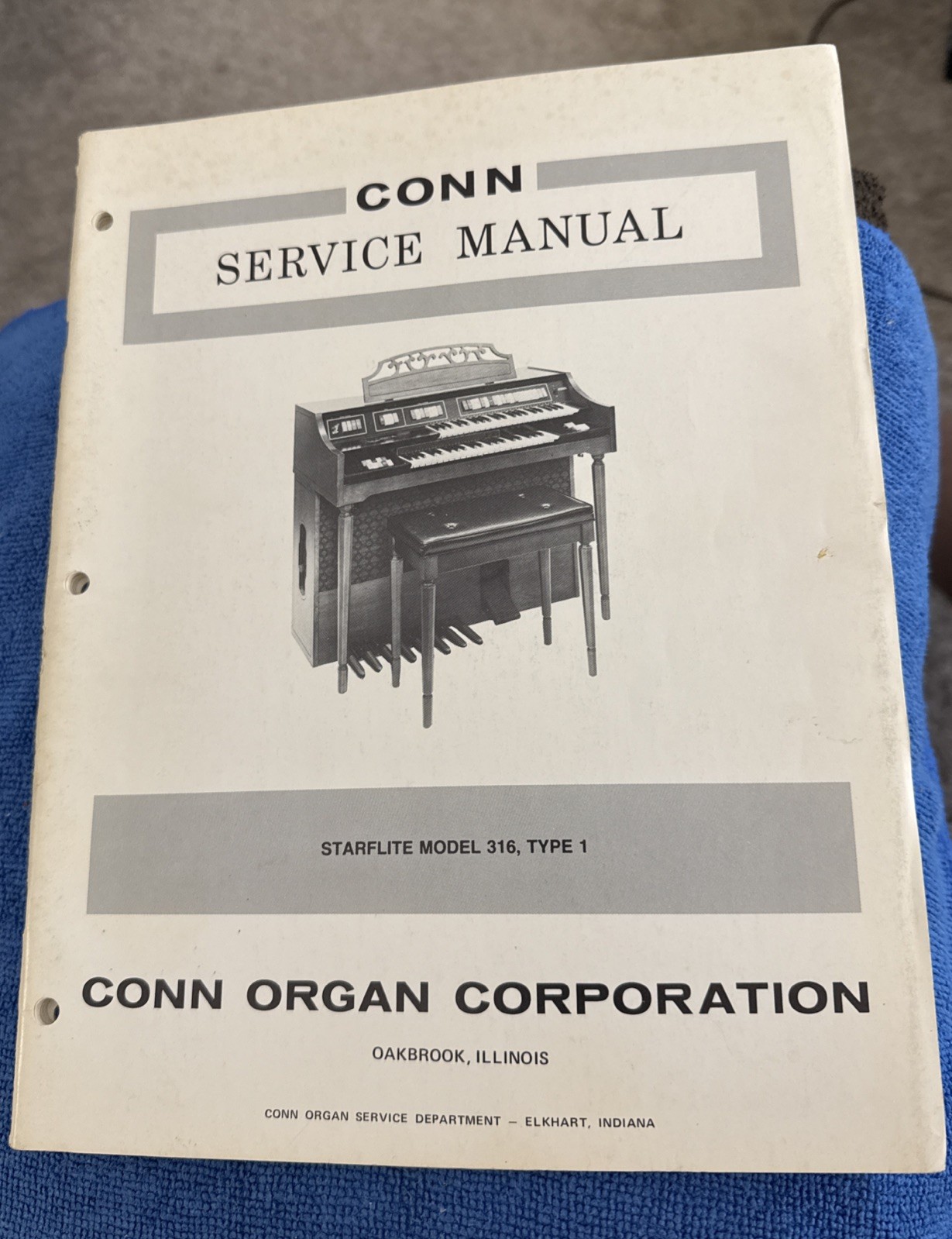 Conn Organ Service Manual Model Starflite 316 Type 1 M1