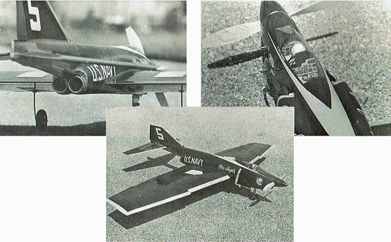 Model Airplane Plans (UC): PHANTOM F-4 52" Stunt for .35 Engine by Bill Suarez