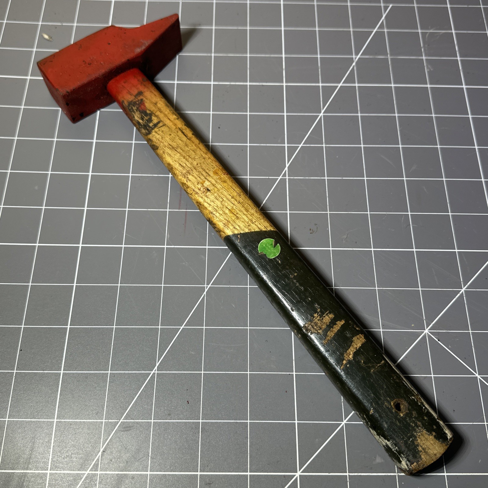 Vintage Sweden Talent Hammer Engineer Metalworking 500 Wooden Handle