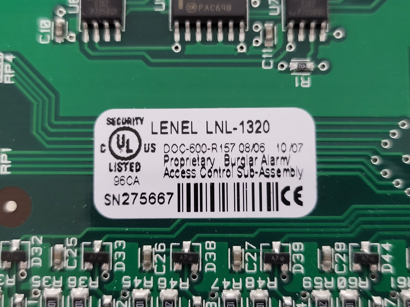 Lenel LNL-1320 Series 2 Access Control Dual Reader Interface DRI Module Board