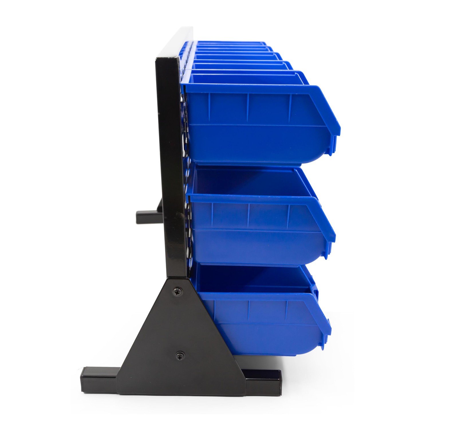 Heavy Duty Storage Bin Set & Steel Panel for Hanging Bin, Bench Mountable Ste...