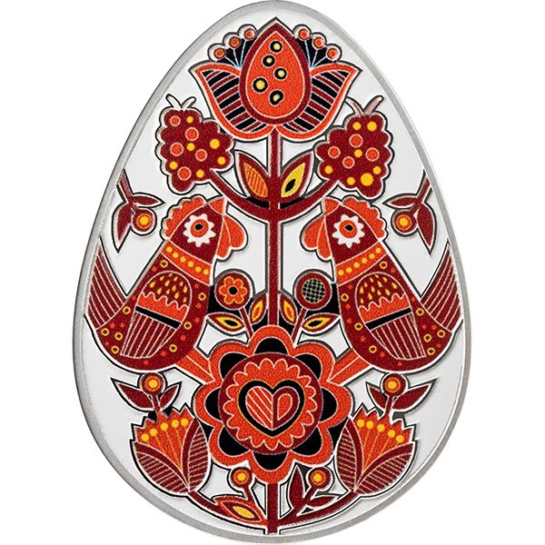 2024 Ghana Svitanok Ukrainian Pysanka 1 oz Proof-like Silver Coin