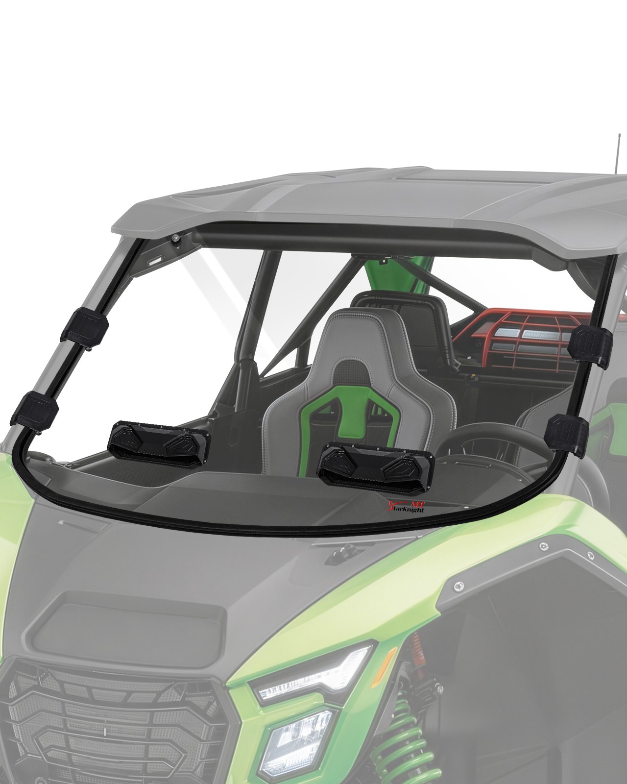 Front Window Vented Windshield Scratch-Resistant For Kawasaki Teryx 4 H2 2026