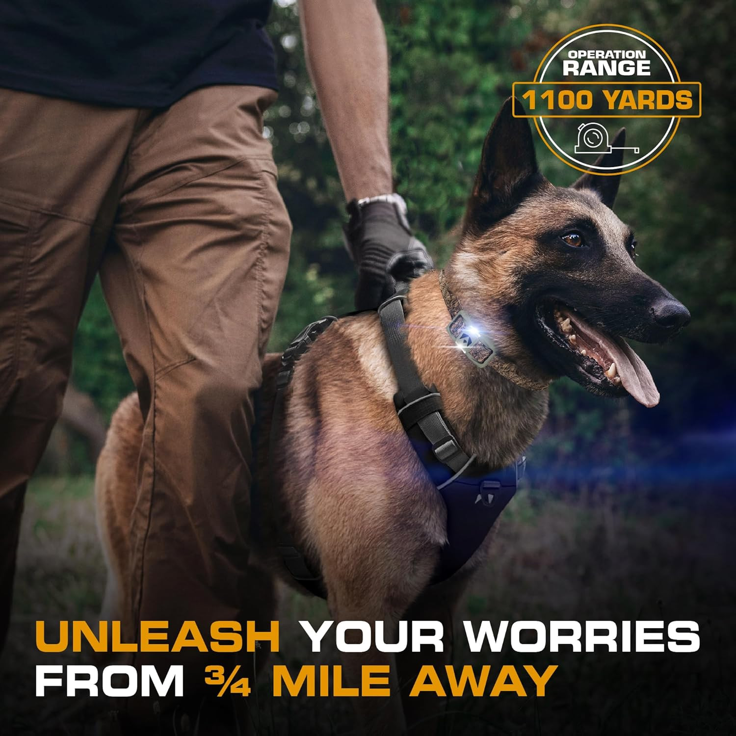 Dual Dog Shock Collar - 124 Levels, 4 Modes, ¾ Mile Range, Safe & Waterproof