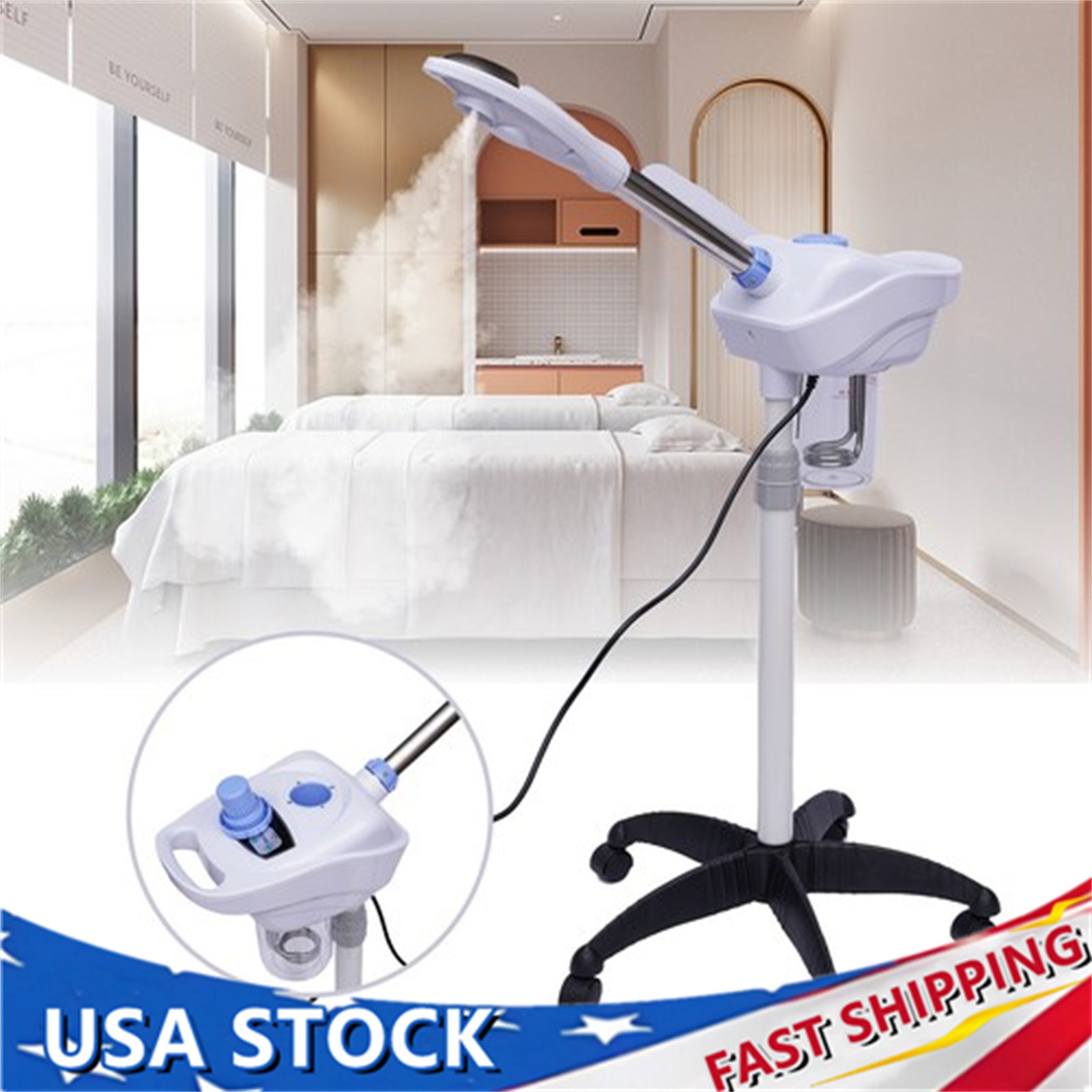 750W Ozone Facial Steamer Sprayer Vapor Beauty Salon Spa Skin Care Instrument