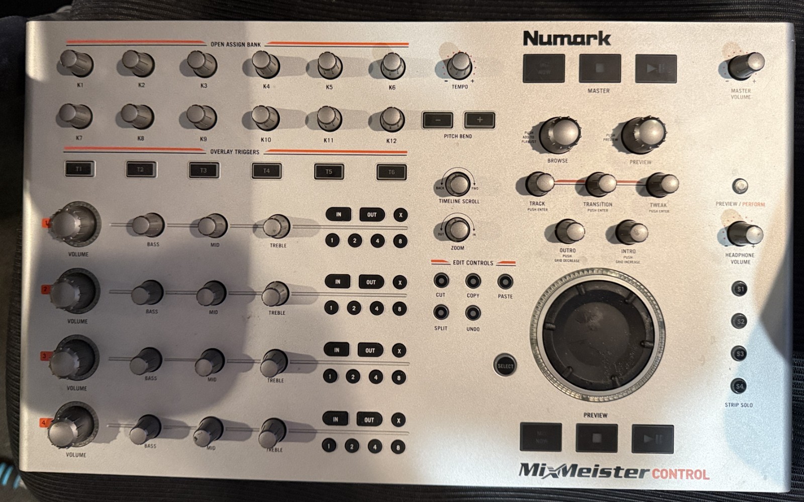 Numark MixMeister Control USB DJ MIDI Controller — Tested & Work