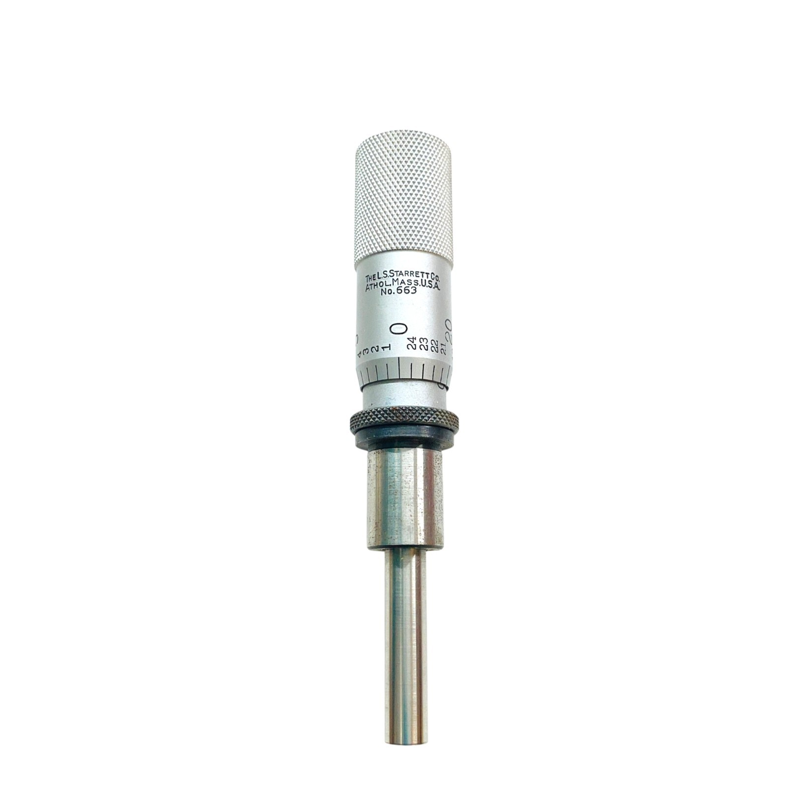 Starrett No. 663 Micrometer Head Precision Optical Stage Drive Spindle