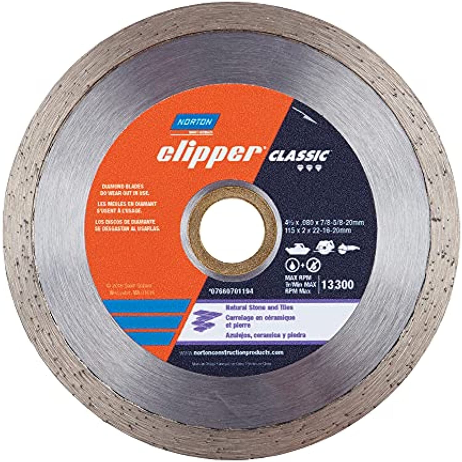 Norton Diamond Wheel Tile Saw Blade, Clipper Classic Diamond Cutting Wheel,