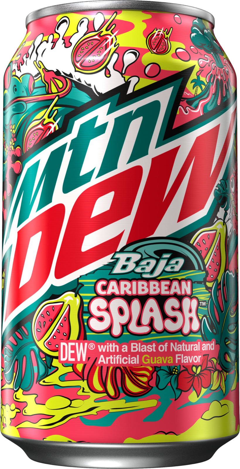 Mountain🗻Dew® just released Limited Time🌊 Baja🌴Caribbean🏝Splash™ 12oz.can