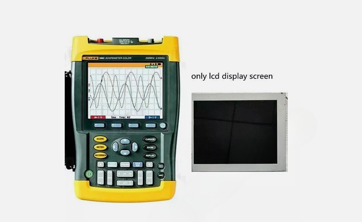Original LCD Fit For Fluke 199B DIGITAL DISPLAY HANDHELD SCOPEMETER OSCILLOSCOPE