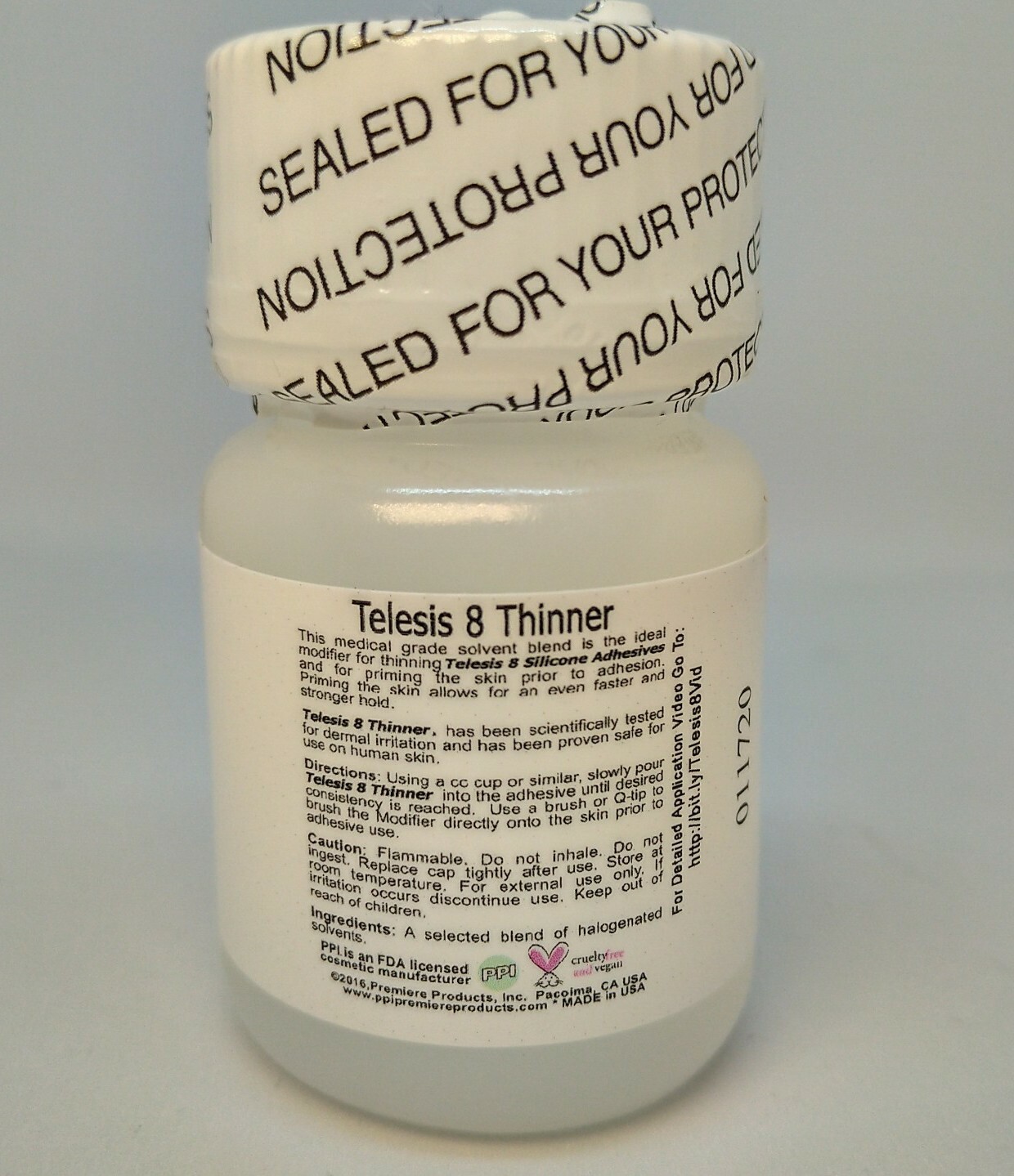 PPI TELESIS 8 ADHESIVE THINNER 1 OZ /29 ML