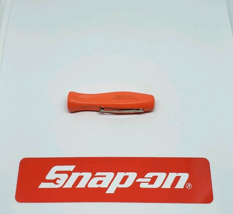 ORANGE Snap on tools pocket screwdriver REVERSIBLE TIP pocket screwdriver w/clip