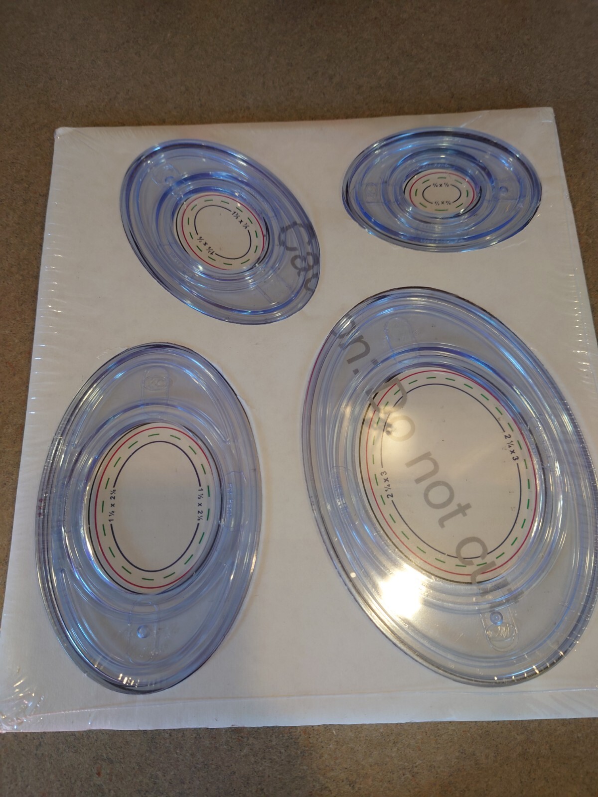 Creative Memories Ovals Custom Cutting System Patterns Sizing Template NOS 1999