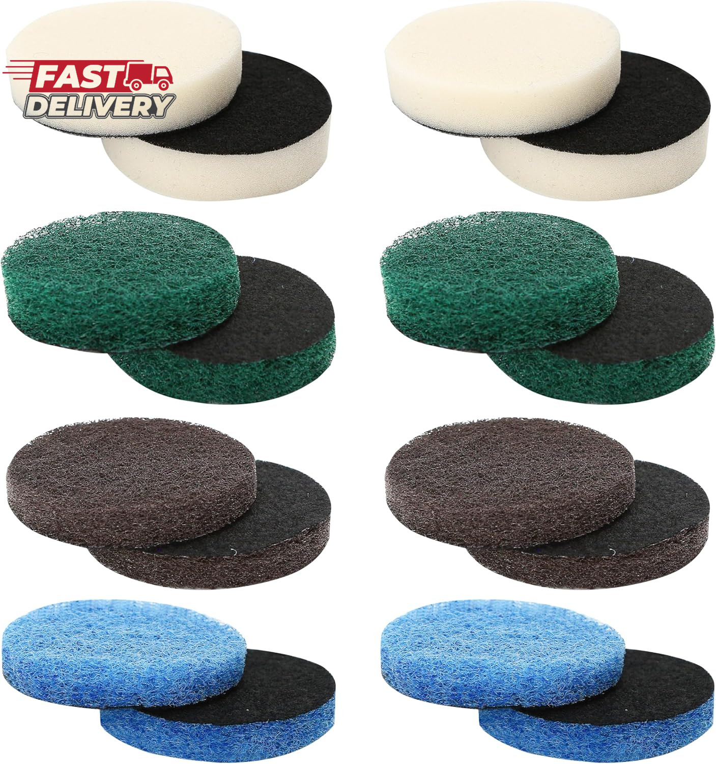 16Pcs Power Scrubber Pad Set Compatible with Dremel Versa PC10 Ruby Horsepower I