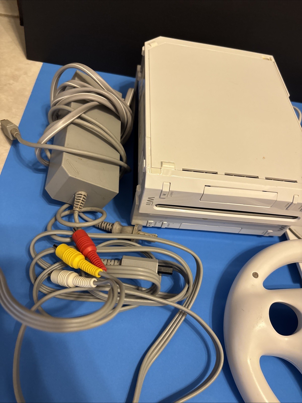 Nintendo Wii RVL-001 Console Lot 2 Systems Controllers Cords Games Bundle READ