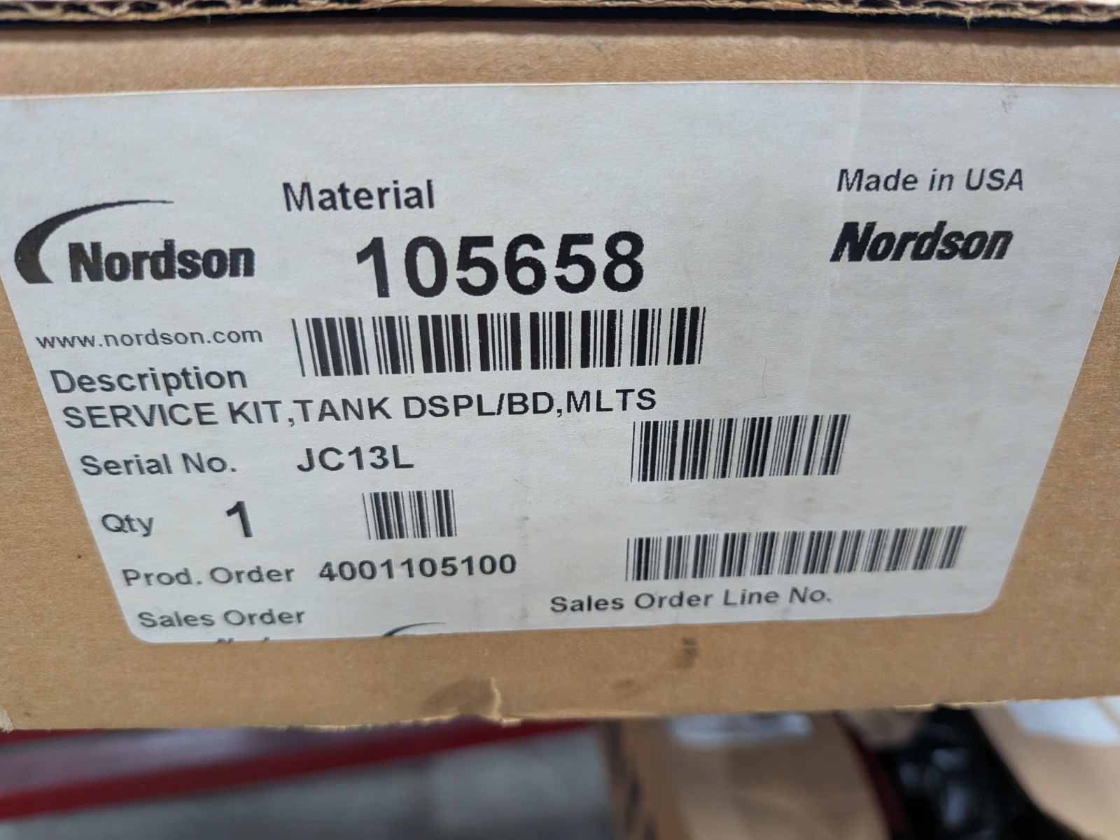 Nordson 105658 Service Kit Tank Display Board