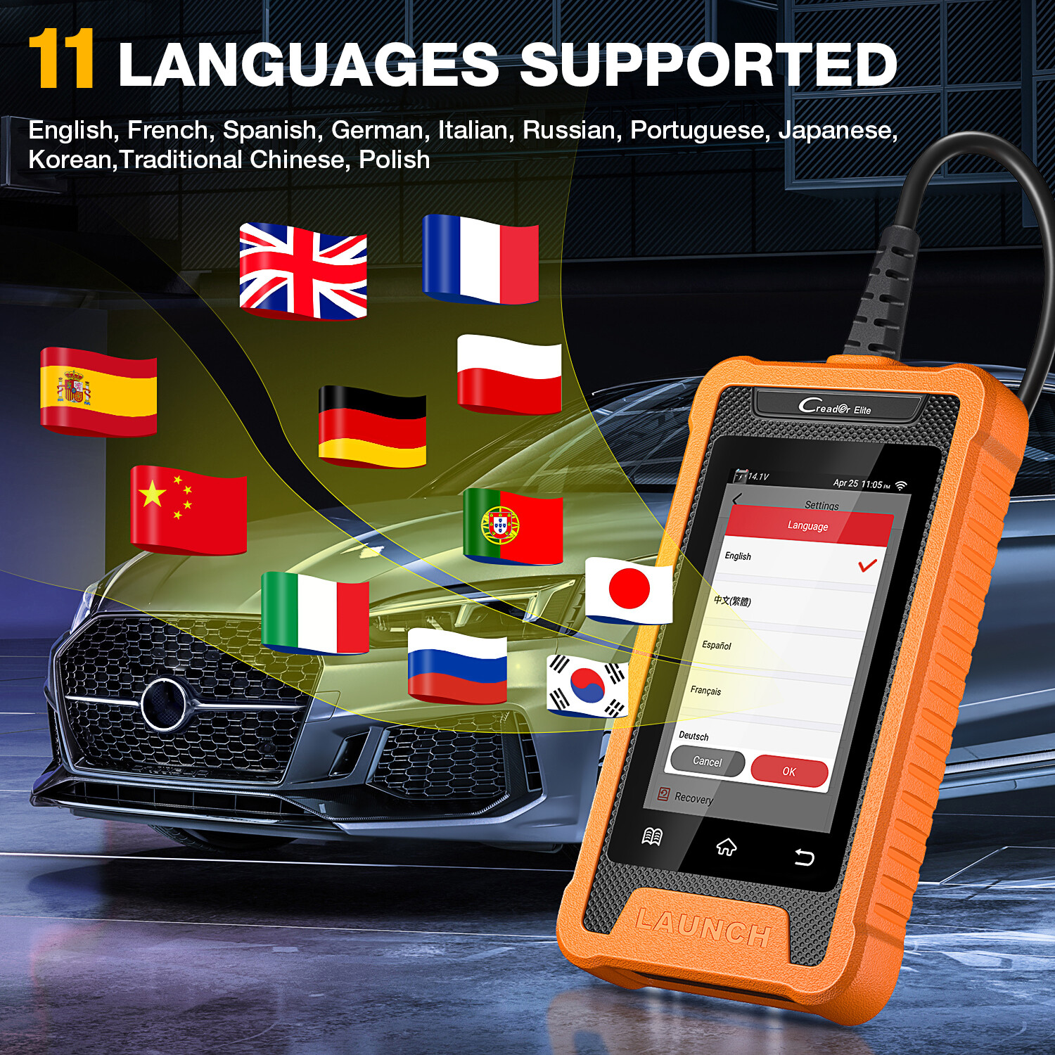 LAUNCH X431 Creader Elite for Benz Bidirectional Car Diagnostic Tool Reader