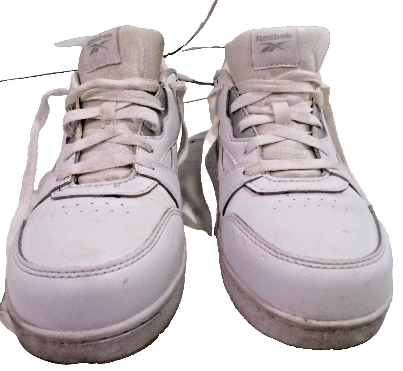 Reebok White Leather Safety Toe ASTM F2413-18 Shoes Unisex Men's 7.5 Womens 9.5