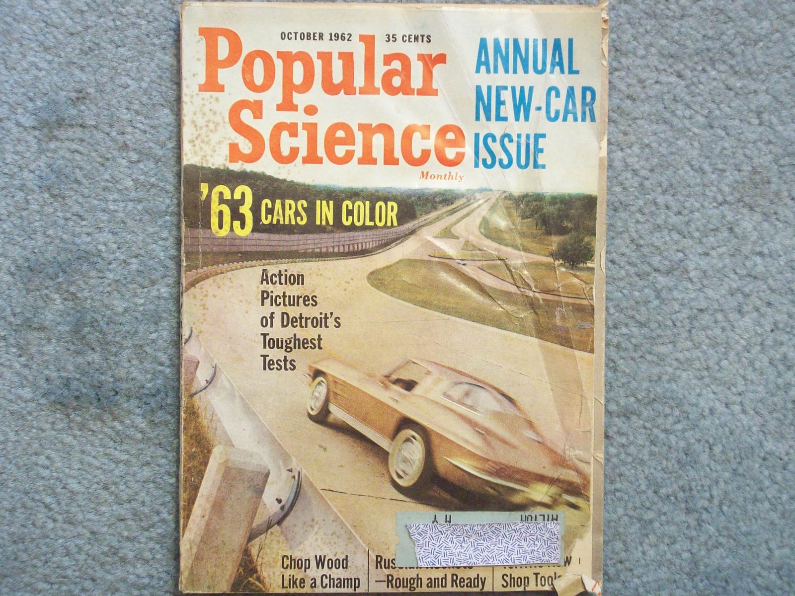 1962 POPULAR SCIENCE OCTOBER VOL 181 NO. 4 ANNUAL NEW CAR ISSUE ’63 CARS DETROIT