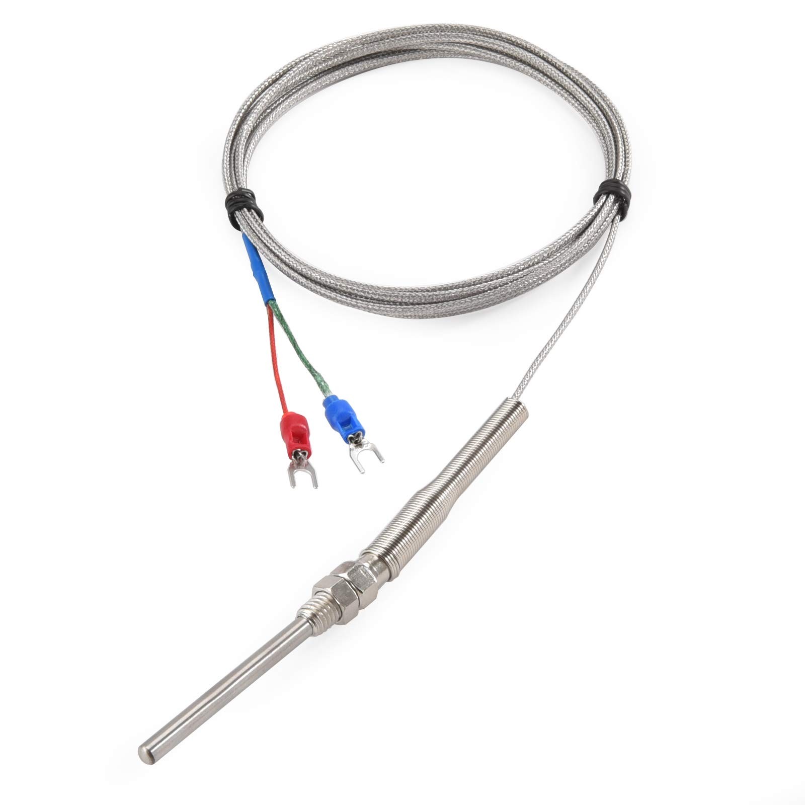 K-Type Thermocouple Temperature Sensor 0-600°C 2M Wire 50mm Probe
