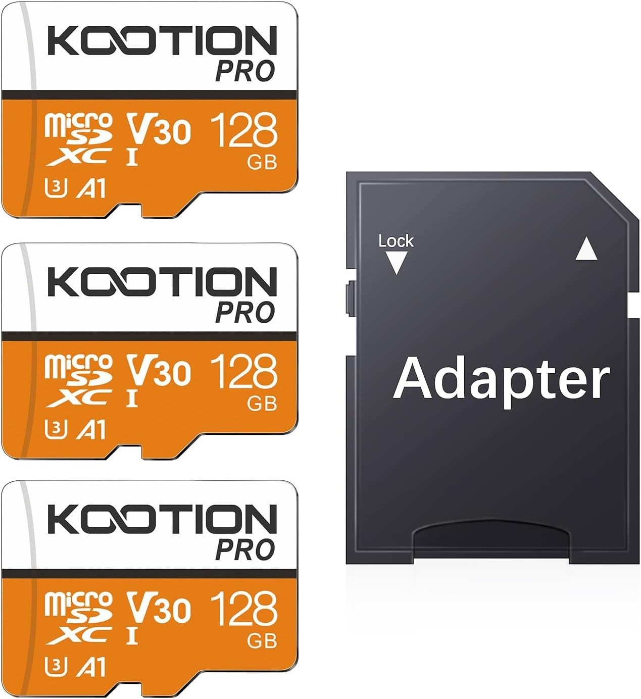 UHS-I MicroSDXC 128GB 3 Pack - Ultimate Durability for Action Cameras & Drones