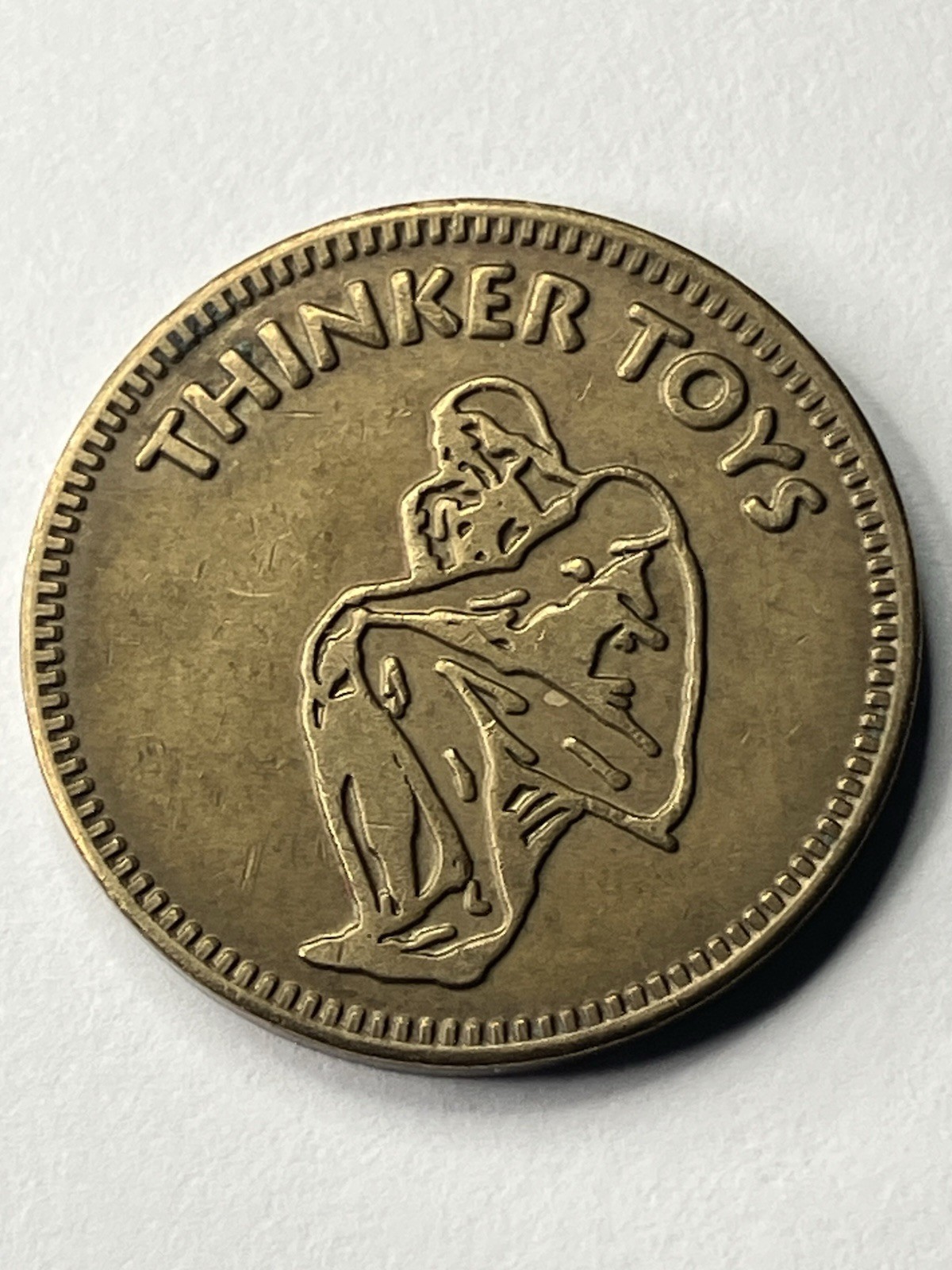 Vintage Thinker Toys Arcade Style Promotional Token Portland Oregon Defunct #uf1